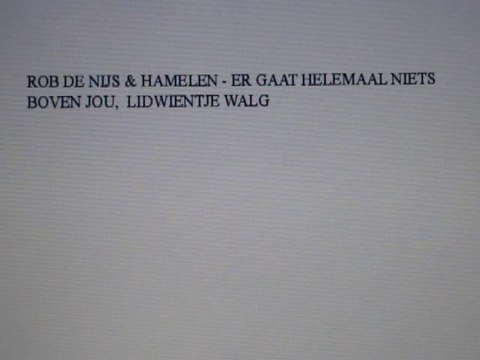 Rob De Nijs & Hamelen - Lidwientje Walg
