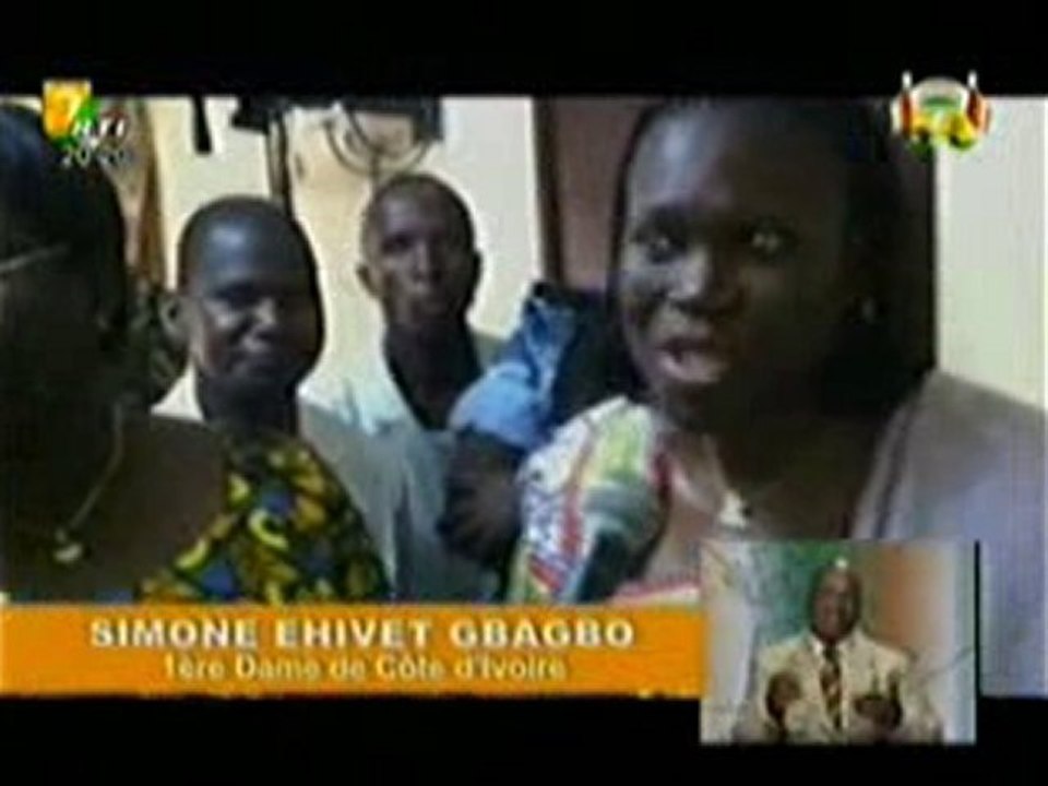 Visite de Mme Simone Gbagbo aux victimes de l'ONUCI