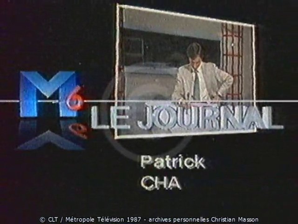 1987 auto-promo M6 + générique JT