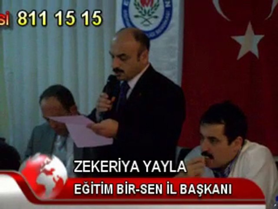 ZEKERİYA YAYLA, EĞİTİM BİR SEN YALOVA İL BAŞKANI