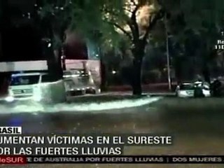 Más de 100 muertes por lluvias en Brasil