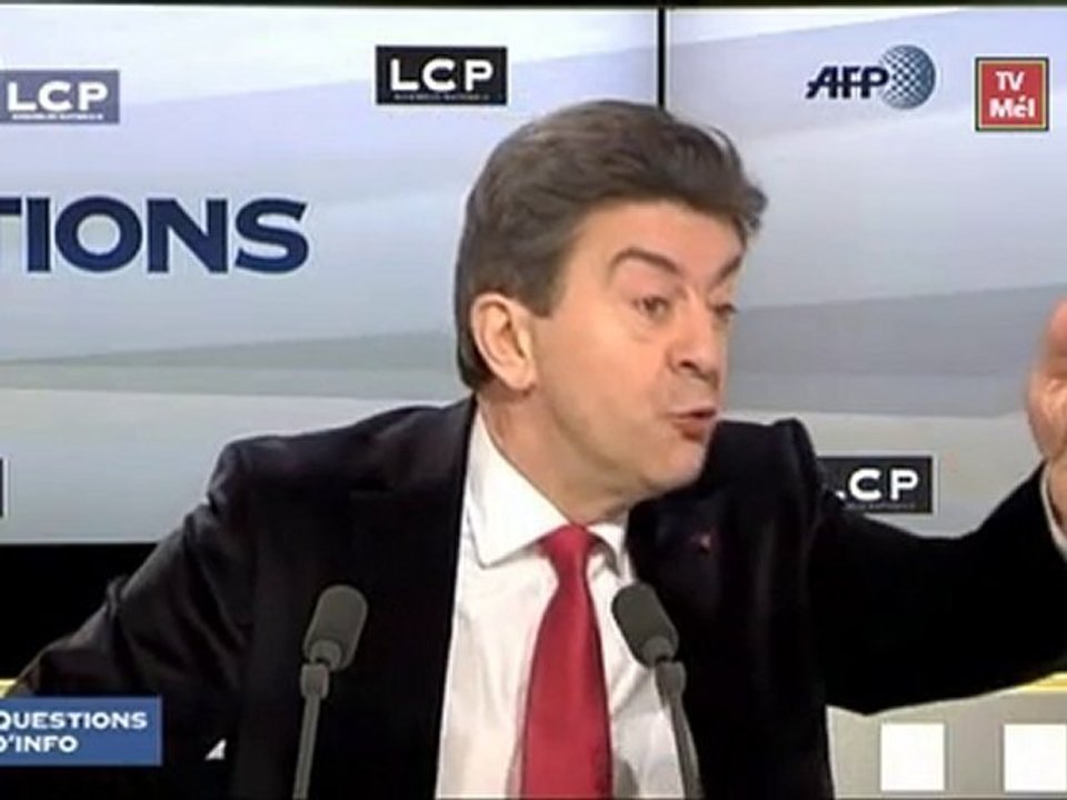 Mélenchon @ Questions d'info [1/2] - le 12.01.11