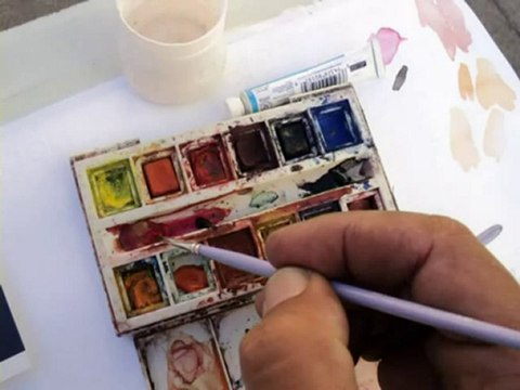 TUTORIAL PINTURAS DE RETRATOS EM AQUARELAS PASSO A PASSO. AU