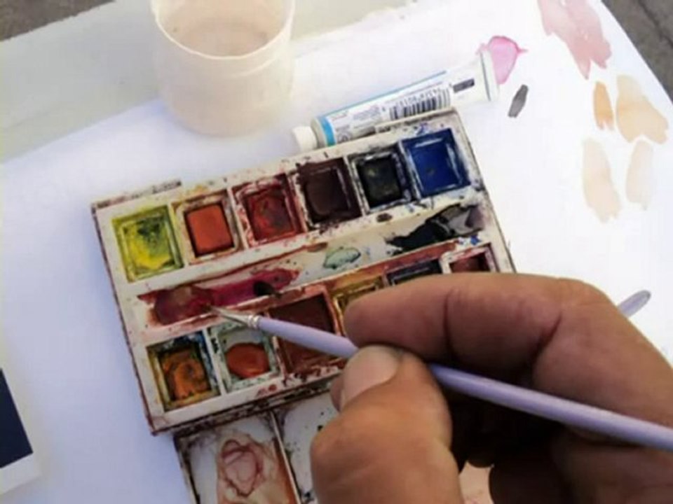 TUTORIAL PINTURAS DE RETRATOS EM AQUARELAS PASSO A PASSO. AU