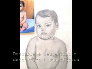 Desenhando o retrato de uma criança passo. Aulas grátis