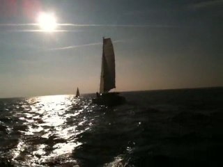 Lagoon 400 SVEA meets an other Lagoon 400 in the Ijsselmeer