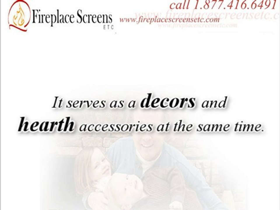 Stylish Fireplace Screen