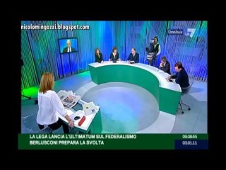 Alessandro Sallusti vs Ritanna Armeni (Omnibus, 03/01/2010)