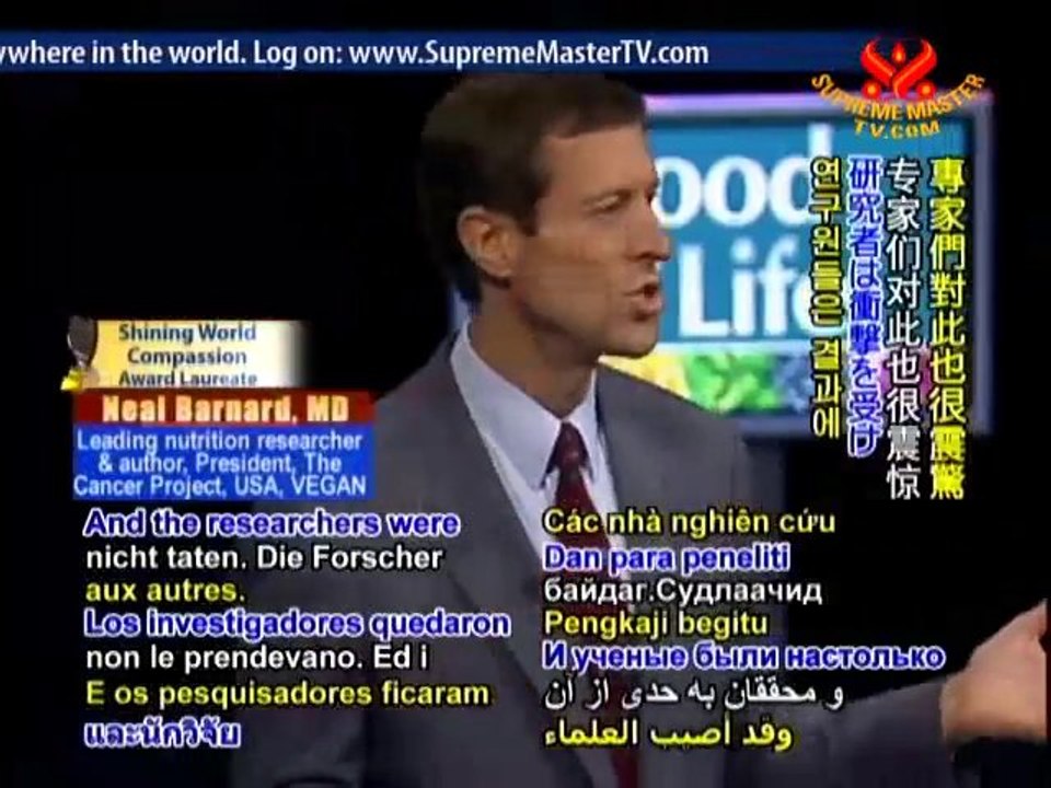 Dr. Neal Barnard: Eating Right for Cancer Survival - P6/8