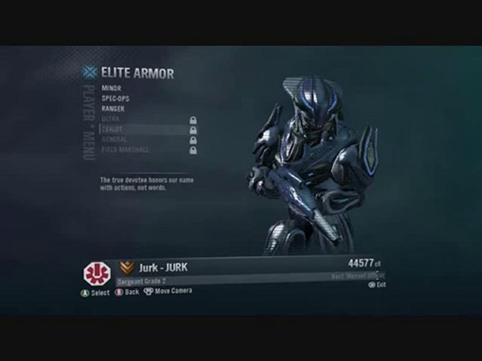 Halo Reach Elite Armor!!! (With Names)!!!!!!