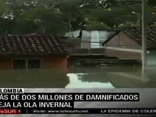 Suman 310 los muertos por lluvias en Colombia (Cruz Roja)