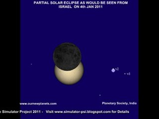 4th Jan 2011 Eclipse Israel - 2011 Eclipse ישראל