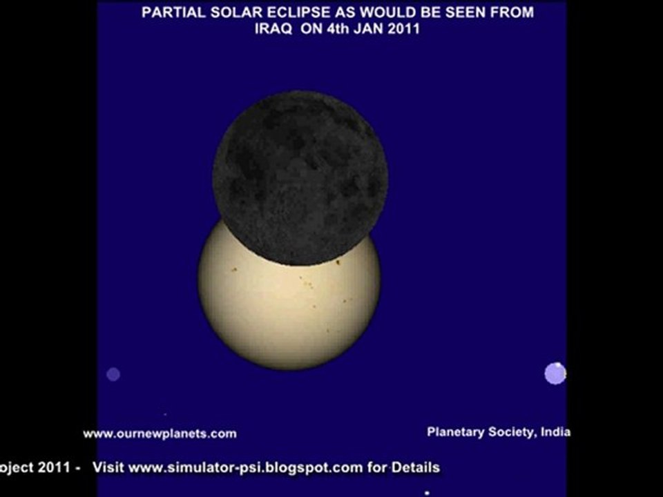 4th Jan 2011 Eclipse IRAQ -4 يناير  الكسوف العراق