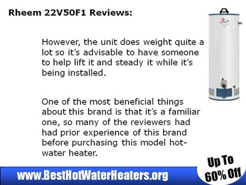 Rheem 22V50F1 Gas Water Heater