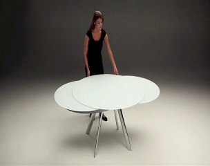 Table de repas elliptique Giro extensible jusqu'à 10 places