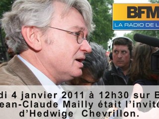 Jean-Claude Mailly sur BFM et BFM TV le 04/01/2011