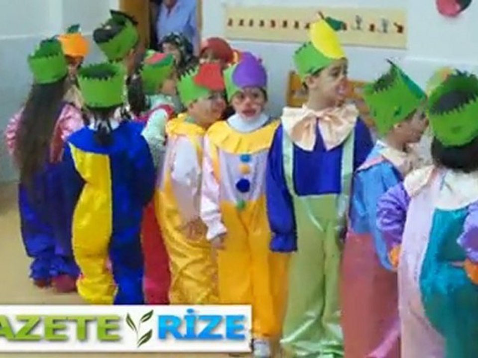 Çaykur ilköğretim okulu anasınıfı öğrencileri gösterisi