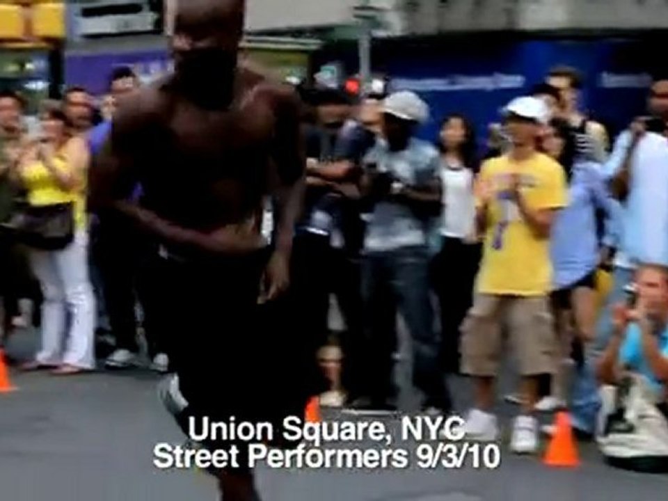 Acrobate de rue Union square New York 2010