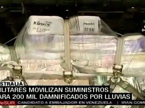 Australia: entregan suministros a damnificados por las inundaciones