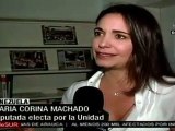 Maria Corina Machado: nosotros vamos con respeto; buscamos  el dialogo