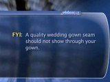 Wedding Gown Quality : What do quality wedding gown seams look like?