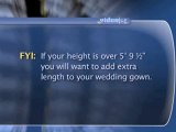 Bridal Gown Measurements : When would I want extra length on my wedding gown?