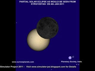 4th Jan 2011 Eclipse KYRGYZSTAN 4 января 2011 Eclipse