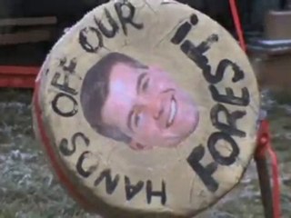 HOOF (Hands Off Our Forest) rally at Speech House, Glos, UK.