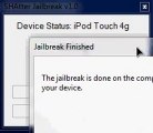 SHAtter Jailbreak iPod touch 4g tethered 4.1