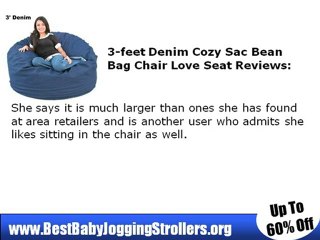 3-feet Cozy Sac Bean Bag Chair