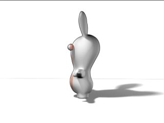 lapin crétin 3D blender