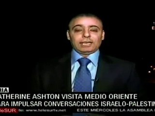 Catherine Ashton visita medio oriente para impulsar conversa