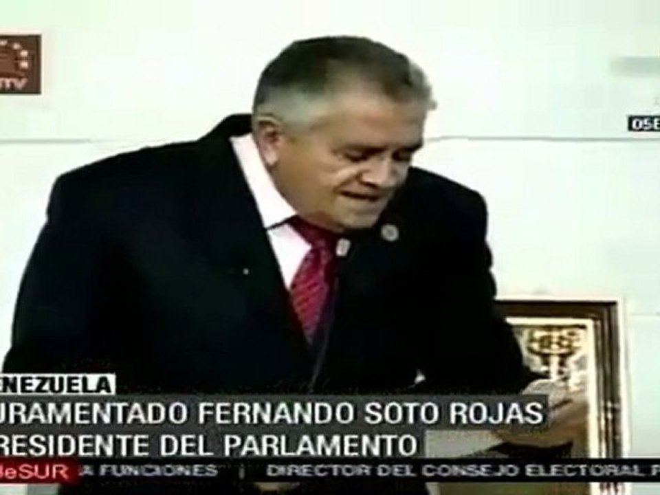 Soto Rojas, del socialismo, presidente del parlamento venezolano