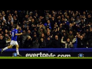 Everton 2-1 Tottenham Saha strike, Van der Vaart header