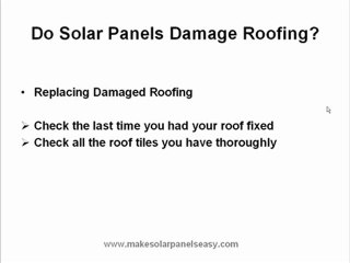 Do Solar Panels Damage Roofing?