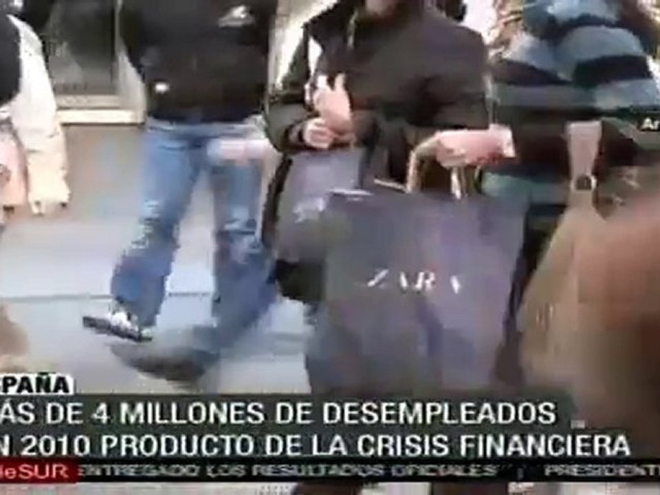 Más de 4 millones de desempleados en España por crisis financiera