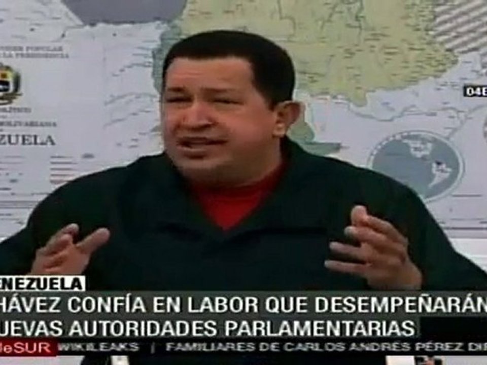 Chávez confía en labor que desempeñarán nuevas autoridades parlamentarias