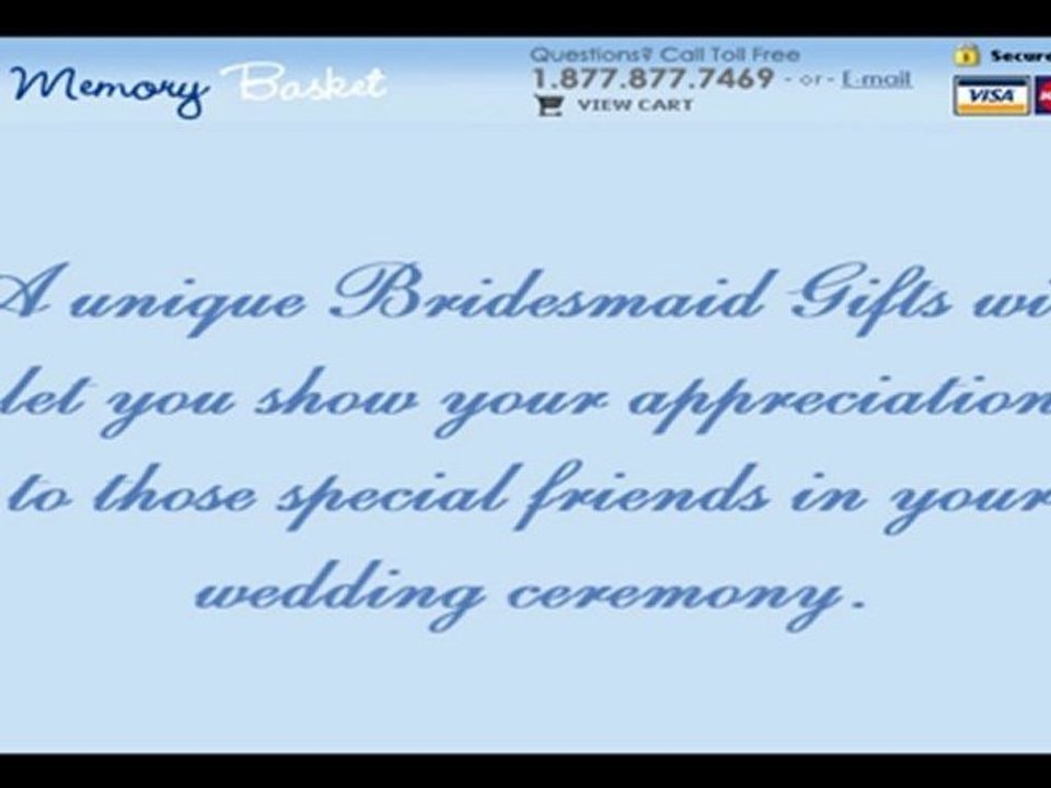 The Bridesmaid Gifts