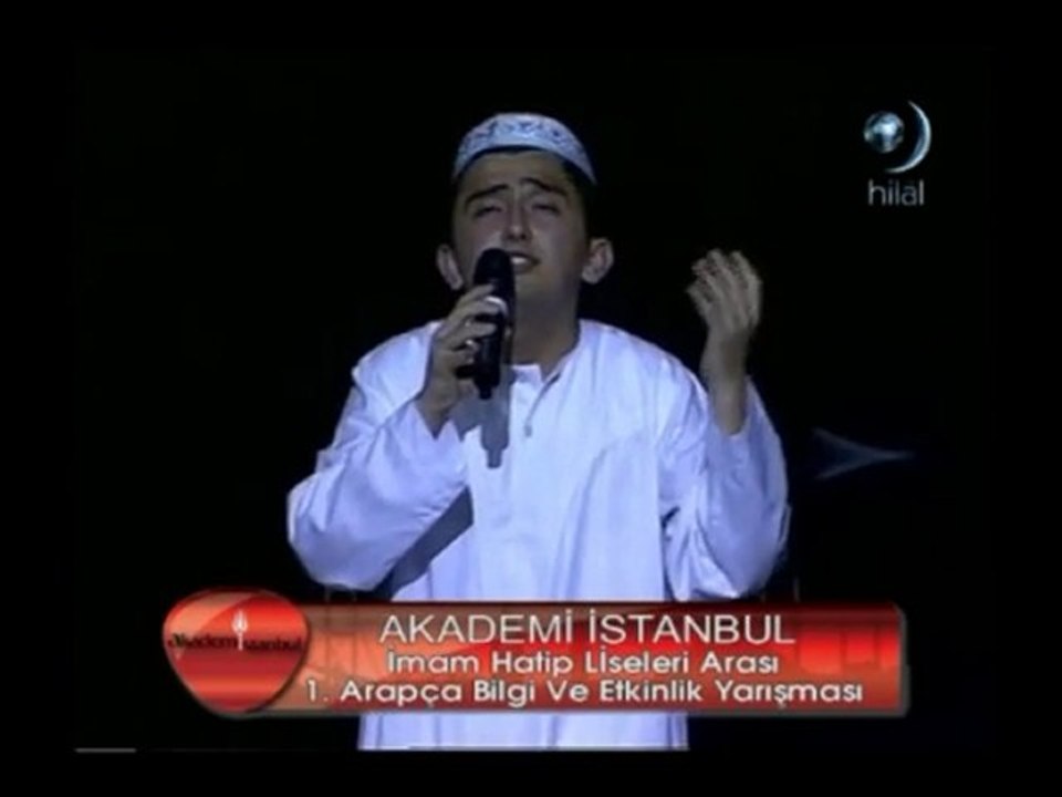 1. Arapça Bilgi ve Etkinlik Yarışması Hitabet Yarışması 1.si