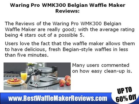Waring Pro WMK300 Waffle Maker