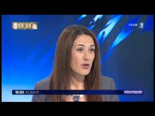 Sandrine Bélier sur France 3 Alsace le 29/12/2010