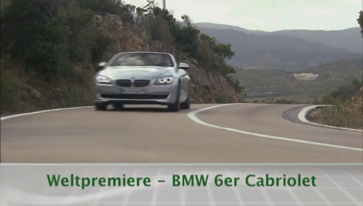 Weltpremiere für das BMW 6er Cabrio