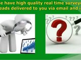real time surveyed leads