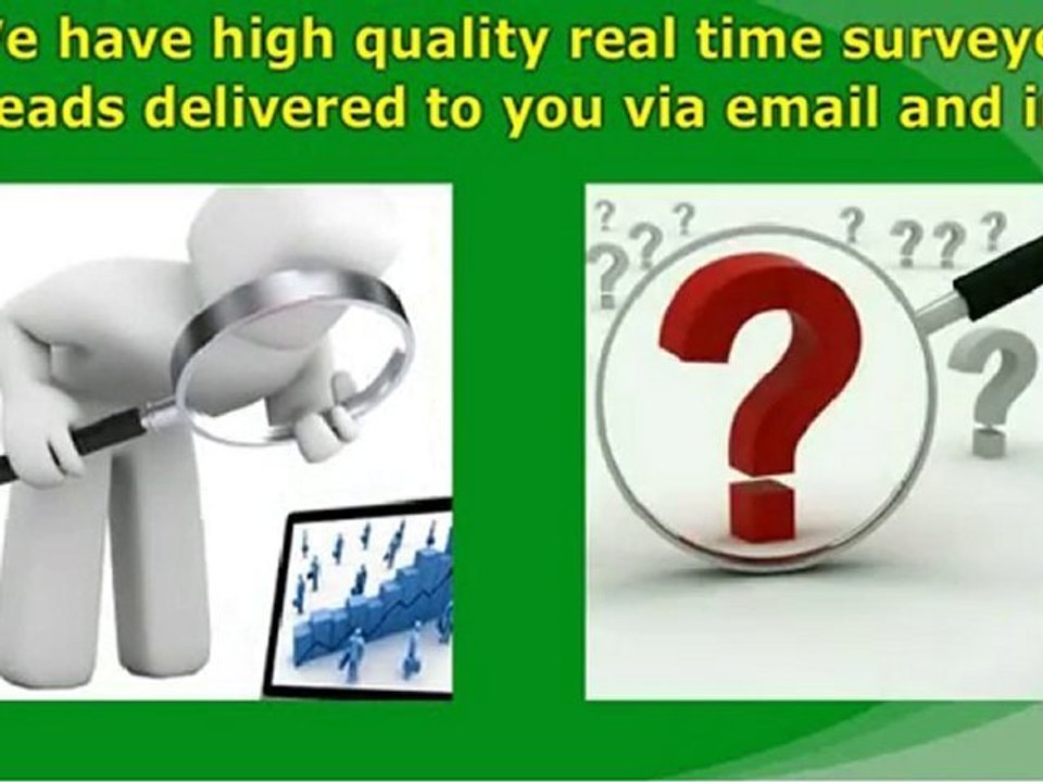 real time surveyed leads