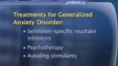 Generalized Anxiety Disorder : What are the common treatments for generalized anxiety disorder?