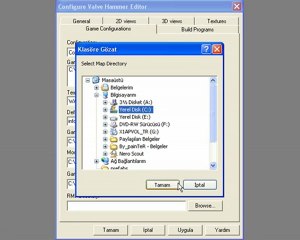 Valve hammer editor ayarları