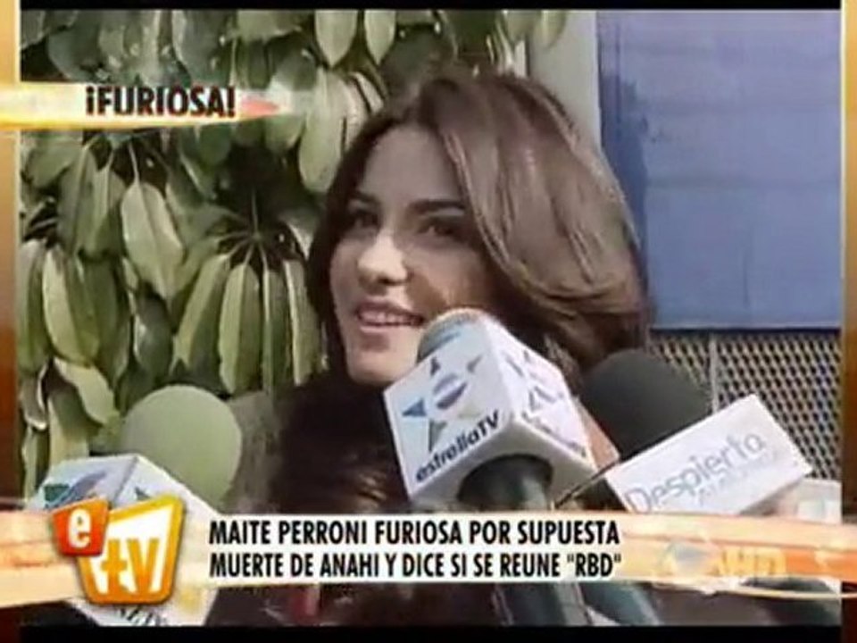 Mayte Perroni se preocupó por Anahi