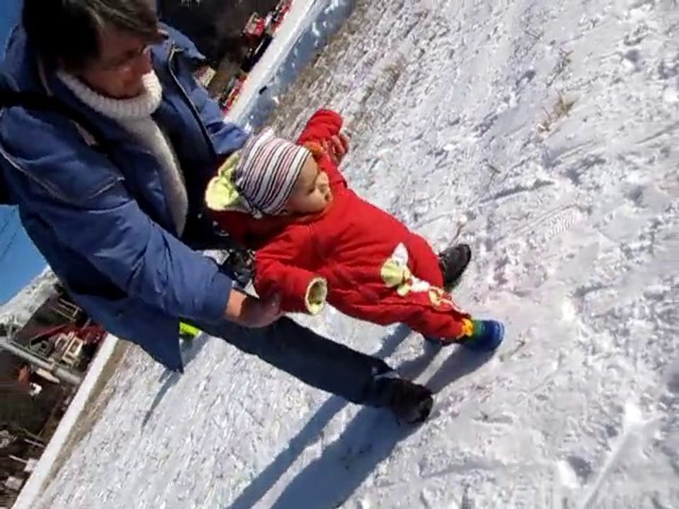 Premiers pas dans la neige