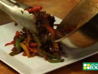 Asian Strp with Veggies in Black Bean Sauce