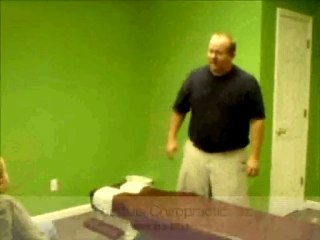 Travelers Rest Chiropractior adjusts a child